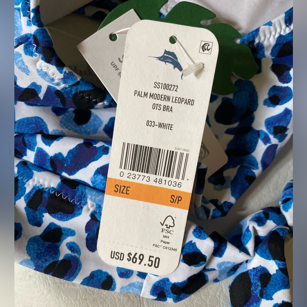 Tommy Bahama Palm Modern leopard Bikini top - Picture 8 of 8